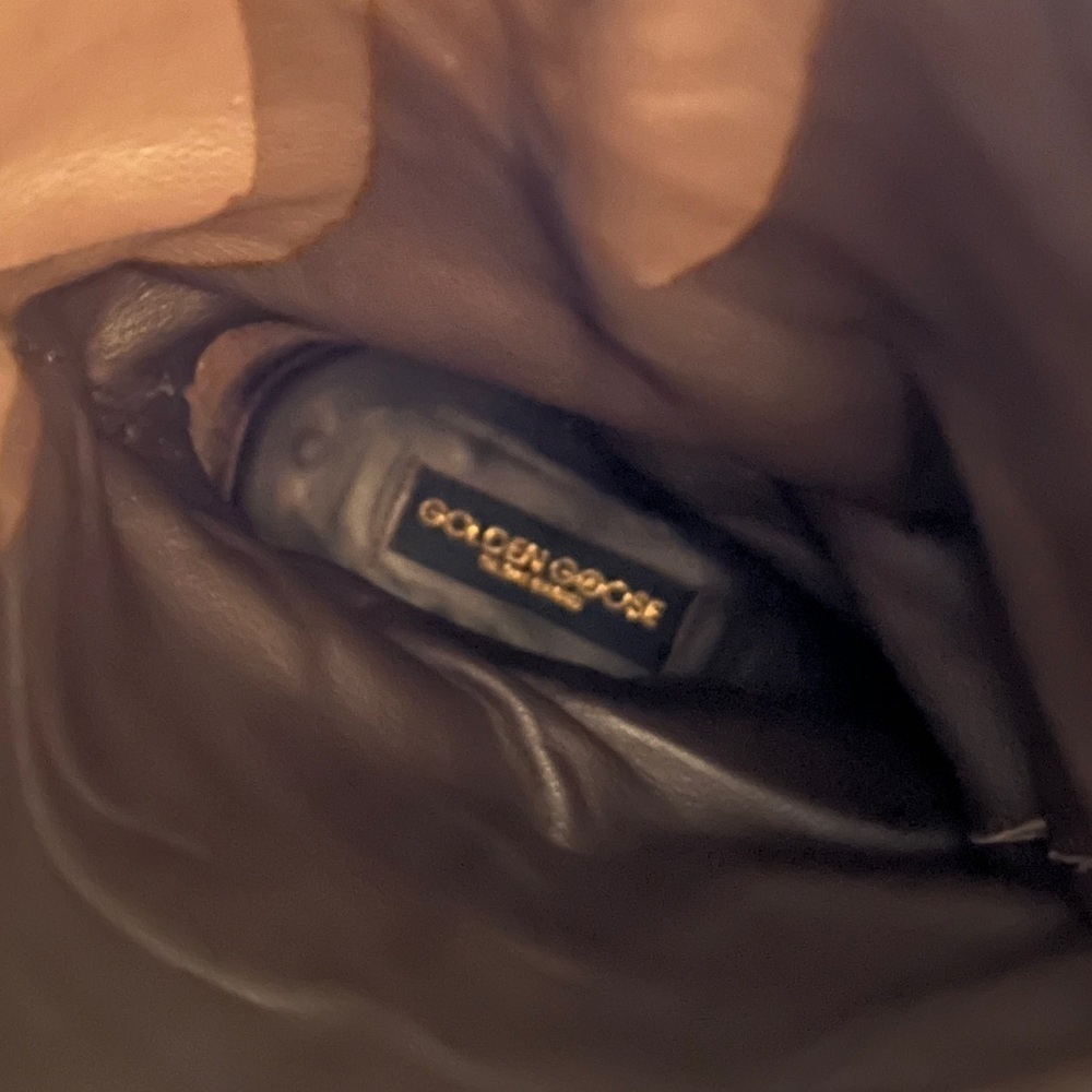 GOLDEN GOOSE Black Leather Boots Motorcycle Cowboy Boots Made in Italy - Picture 14 of 14